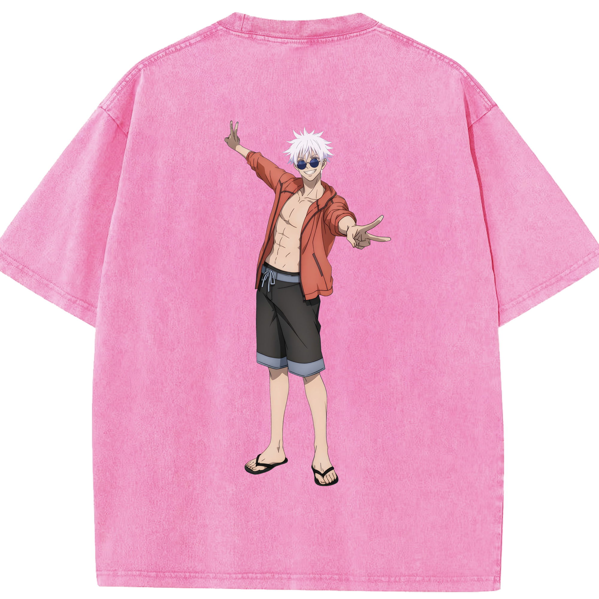 （画像用） 呪術廻戦 Jujutsu Kaisen 綿100% ヴィンテージ風 半袖Tシャツ（背面プリント）